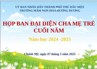Họp Ban đại diện Cha mẹ trẻ cuối năm